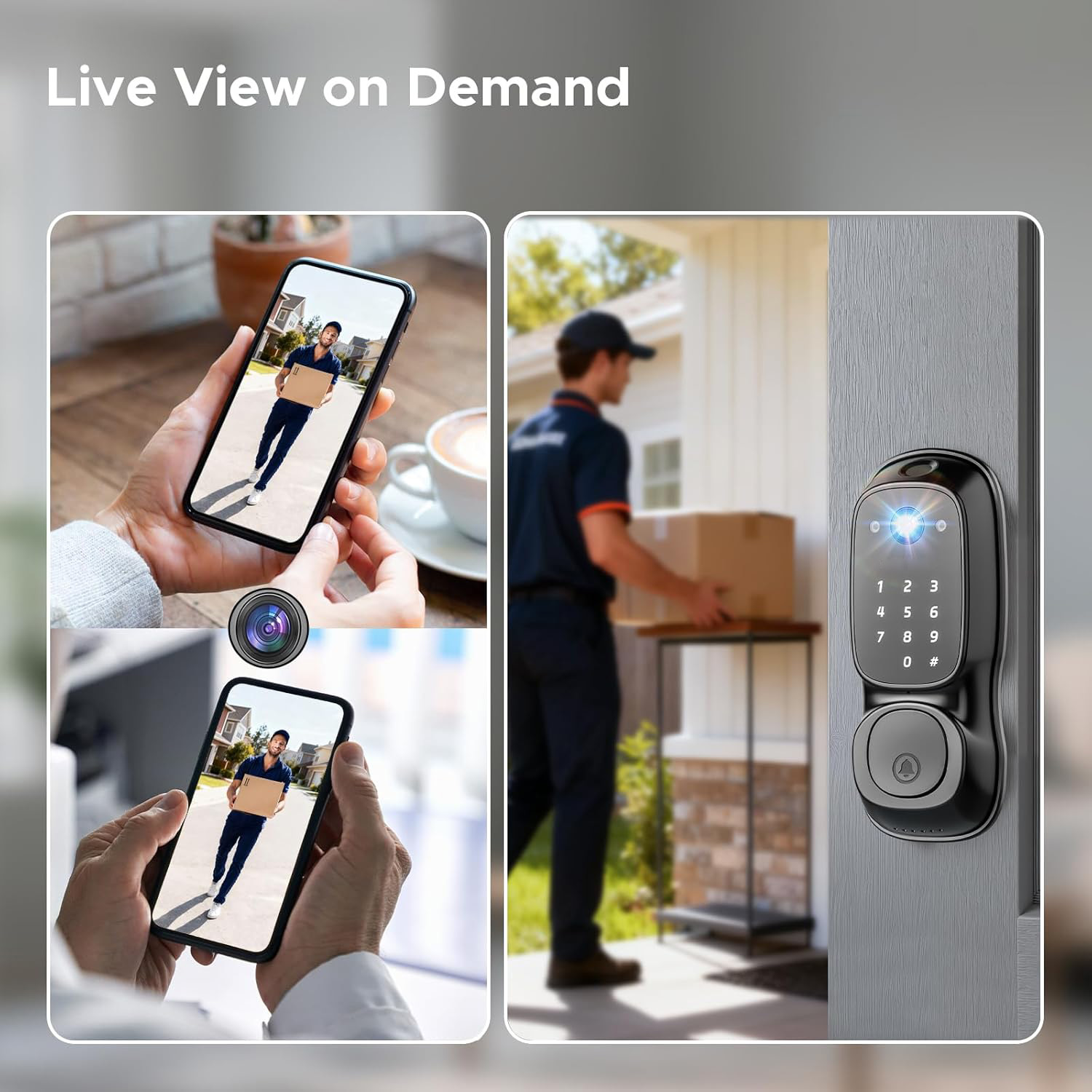 Tuya Wifi Smart Door Lock ‎Cam - Electronics & Gadgets Charging Gocable 8 In 1 Edc 100W Cable ulasan dan harga