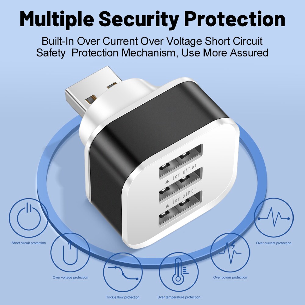 3 Port USB Slots Adaptor USB 3 - Electronics Gadgets For Car ulasan dan harga