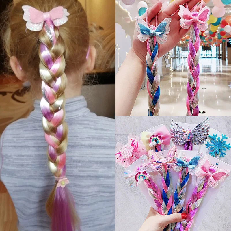 Littler Girls Long Braid Hair  - Elsa Gadget ulasan dan harga
