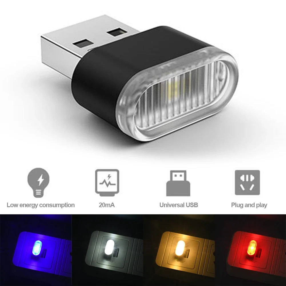 USB Auto Colorful Light Car Ac - Electronics Gadgets For Car ulasan dan harga