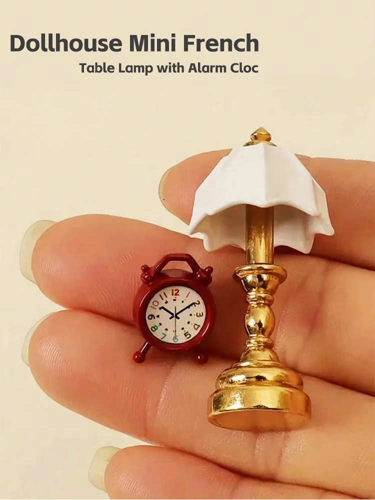 Dollhouse Mini French Table La - Digital Alarm Clock ulasan dan harga