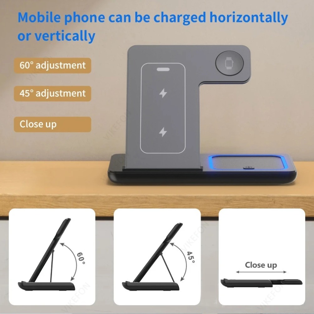 Foldable 3 in 1 Wireless Charg - Portable Wifi Hotspot ulasan dan harga