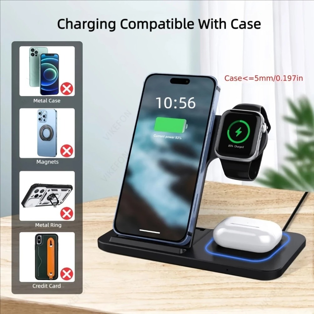 Foldable 3 in 1 Wireless Charg - Portable Wifi Hotspot ulasan dan harga