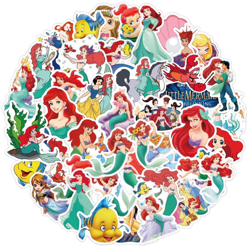 50pcs Elsa Mermaid Cartoon Gra - Elsa Gadget ulasan dan harga