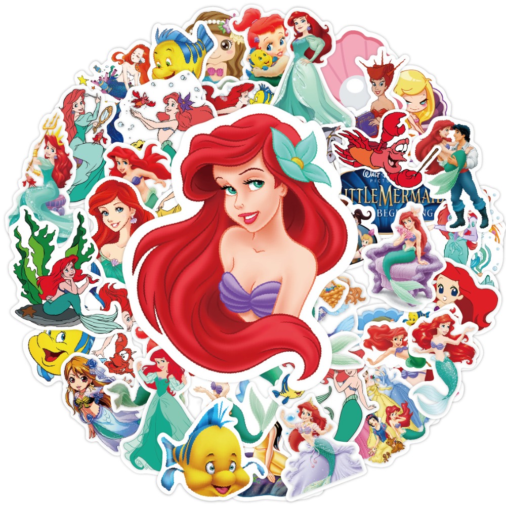50pcs Elsa Mermaid Cartoon Gra - Elsa Gadget ulasan dan harga