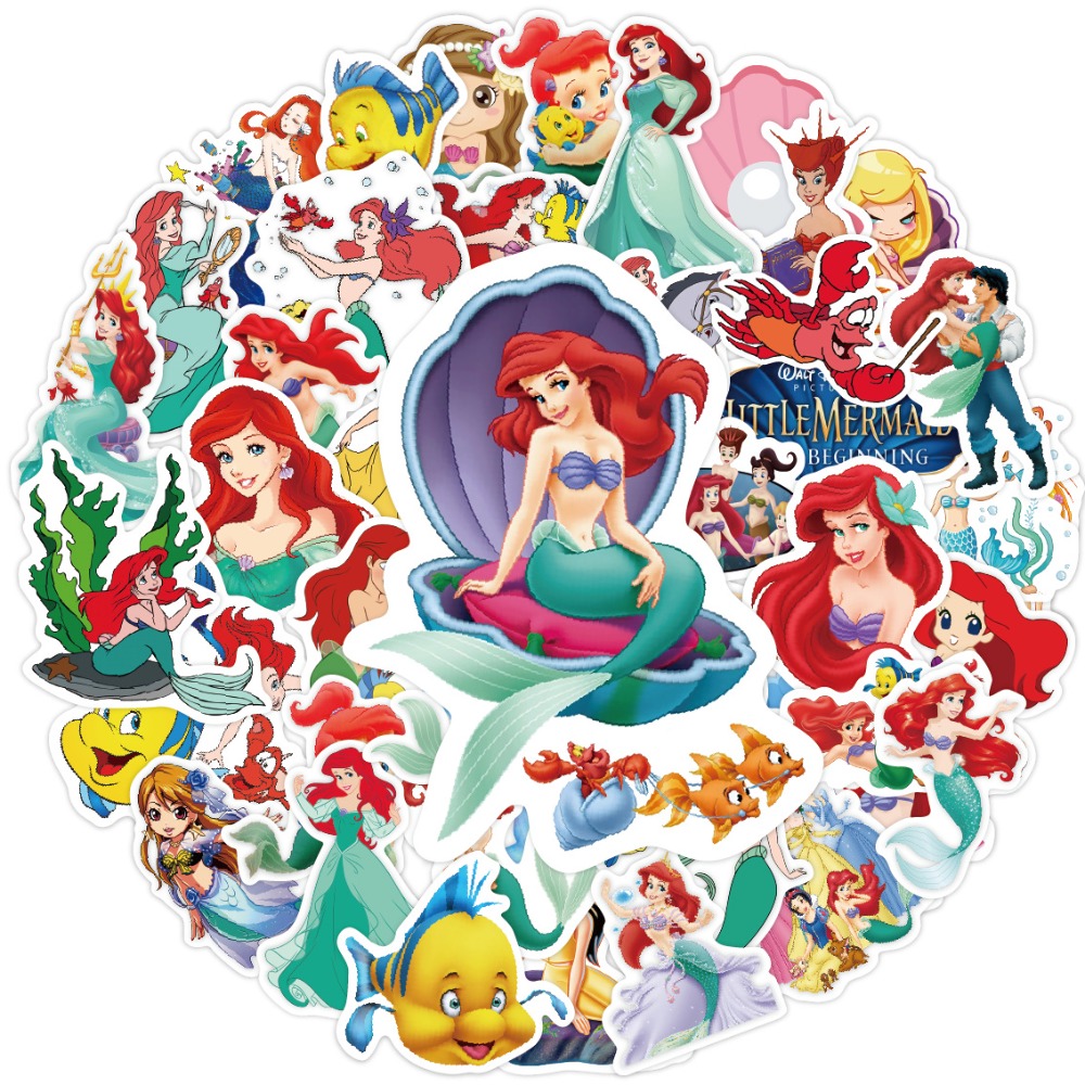 50pcs Elsa Mermaid Cartoon Gra - Elsa Gadget ulasan dan harga